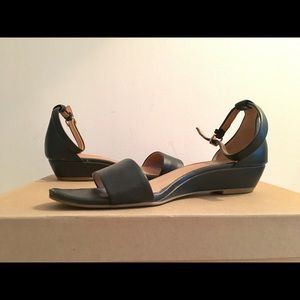 JCrew Demi-Wedge Ankle Strap Sandals, size 6